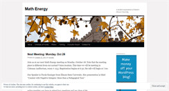 Desktop Screenshot of mathenergy.wordpress.com