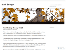 Tablet Screenshot of mathenergy.wordpress.com