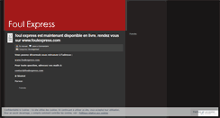 Desktop Screenshot of foulexpress.wordpress.com
