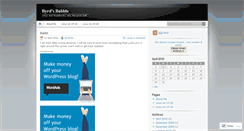 Desktop Screenshot of byrd740.wordpress.com