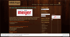 Desktop Screenshot of hillbillyfrugal.wordpress.com