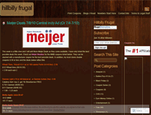 Tablet Screenshot of hillbillyfrugal.wordpress.com