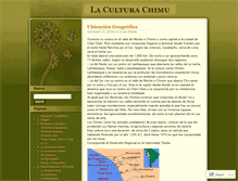 Tablet Screenshot of culturachimu.wordpress.com