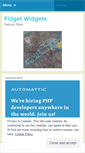 Mobile Screenshot of fidgetwidgets.wordpress.com