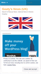 Mobile Screenshot of goatysnews.wordpress.com