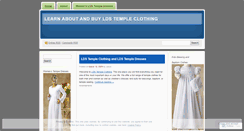 Desktop Screenshot of ldstempleclothing.wordpress.com