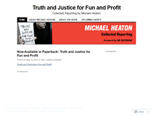 Tablet Screenshot of michaelheaton.wordpress.com