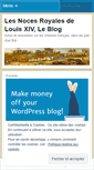 Mobile Screenshot of lesnocesroyalesdelouisxiv.wordpress.com