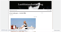 Desktop Screenshot of laetitiataschatt.wordpress.com