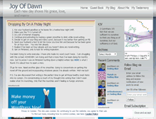 Tablet Screenshot of joyofdawn.wordpress.com