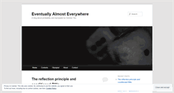 Desktop Screenshot of eventuallyalmosteverywhere.wordpress.com