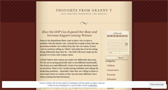 Desktop Screenshot of grannyt53.wordpress.com