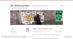 Desktop Screenshot of mckinneydiner.wordpress.com