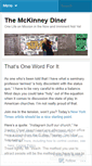 Mobile Screenshot of mckinneydiner.wordpress.com
