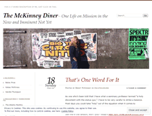 Tablet Screenshot of mckinneydiner.wordpress.com