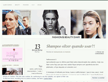 Tablet Screenshot of fashionbeautydiary.wordpress.com
