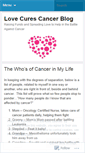 Mobile Screenshot of lovecurescancer.wordpress.com