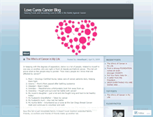 Tablet Screenshot of lovecurescancer.wordpress.com