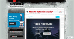 Desktop Screenshot of daphnejeans.wordpress.com