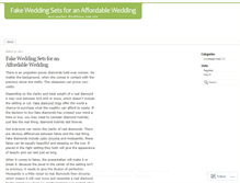 Tablet Screenshot of fakeweddingsets3.wordpress.com
