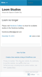 Mobile Screenshot of loomstudiosdublin.wordpress.com