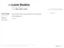 Tablet Screenshot of loomstudiosdublin.wordpress.com