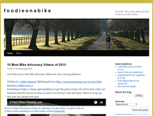 Tablet Screenshot of foodieonabike.wordpress.com