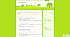 Desktop Screenshot of agroenfoque.wordpress.com