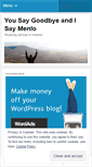 Mobile Screenshot of goodbyemenlo.wordpress.com