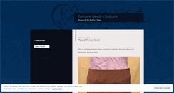 Desktop Screenshot of everyoneneedsacostume.wordpress.com