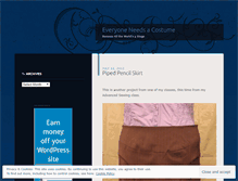 Tablet Screenshot of everyoneneedsacostume.wordpress.com