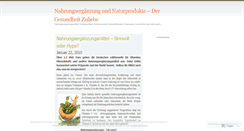 Desktop Screenshot of nahrungsergaenzungschweiz.wordpress.com