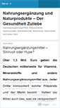 Mobile Screenshot of nahrungsergaenzungschweiz.wordpress.com