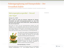 Tablet Screenshot of nahrungsergaenzungschweiz.wordpress.com