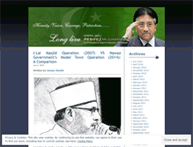 Tablet Screenshot of longlivemusharraf.wordpress.com