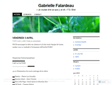 Tablet Screenshot of gfalardeau.wordpress.com