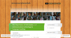 Desktop Screenshot of nenanurulwardah.wordpress.com