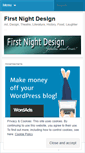 Mobile Screenshot of firstnightdesign.wordpress.com