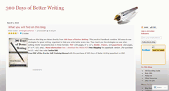 Desktop Screenshot of 300daysofbetterwriting.wordpress.com