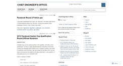 Desktop Screenshot of chiefengineersoffice.wordpress.com