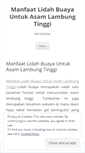 Mobile Screenshot of manfaatlidahbuayauntukasamlambungtinggi.wordpress.com