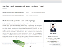 Tablet Screenshot of manfaatlidahbuayauntukasamlambungtinggi.wordpress.com