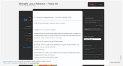 Desktop Screenshot of itsmylawofattraction.wordpress.com