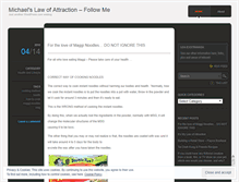 Tablet Screenshot of itsmylawofattraction.wordpress.com