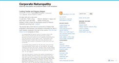 Desktop Screenshot of corporatenaturopathy.wordpress.com