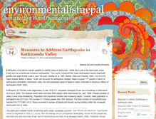 Tablet Screenshot of environmentalistnepal.wordpress.com