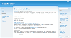 Desktop Screenshot of corson.wordpress.com