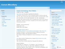 Tablet Screenshot of corson.wordpress.com