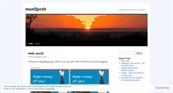 Desktop Screenshot of maxt2posh.wordpress.com