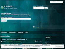 Tablet Screenshot of picandito.wordpress.com